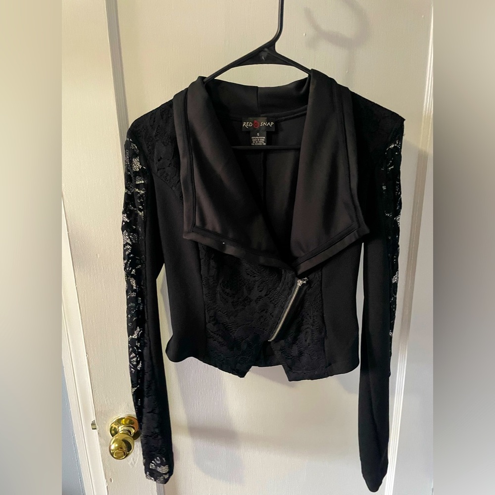 Small black lace jacket